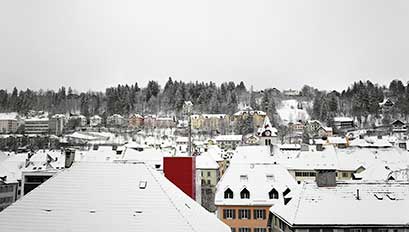 Le Locle under the snow (Photo: Bob. Negryn